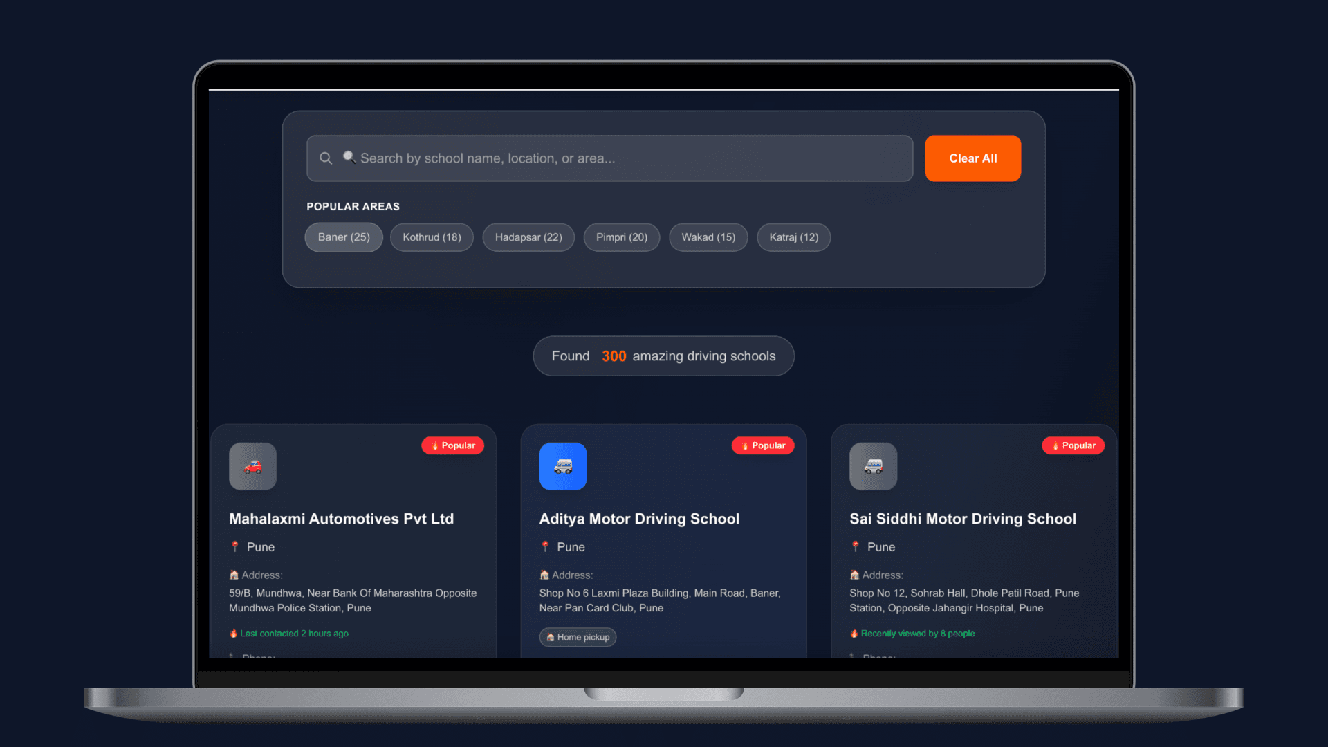 DryveGuru schools directory